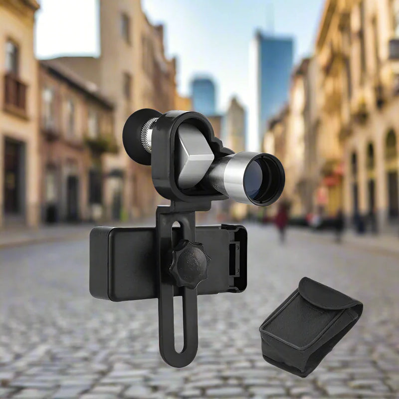 SmartPursue™ Zoom Monocular | Mini Pocket Outdoor Portable Telescope Monocular Telescope Dark Gray Telescope and bracke