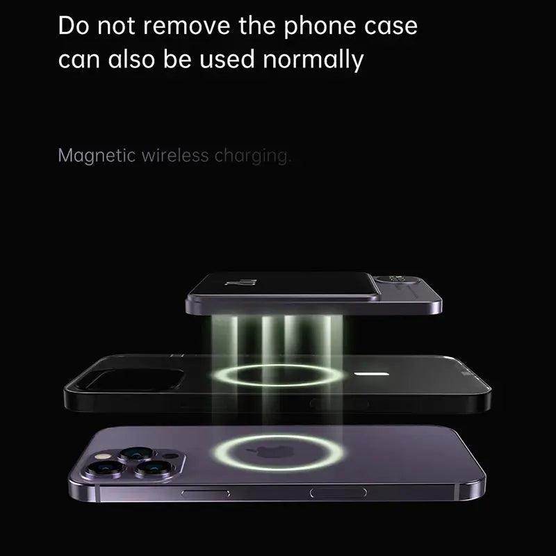 SmartPursue™ PowerHub ChargeMate wireless charger MagSafe Power Bank for iphone wireless power bank Black Black / 5000mAh,Black / 10000mAh,Grey / 5000mAh,Grey / 10000mAh,Green / 5000mAh,Green / 10000mAh,Purple / 5000mAh,Purple / 10000mAh,Dark green / 5000mAh,Dark green / 10000mAh,White / 5000mAh,White / 10000mAh,Black Magnetic / 5000mAh,Black Magnetic / 10000