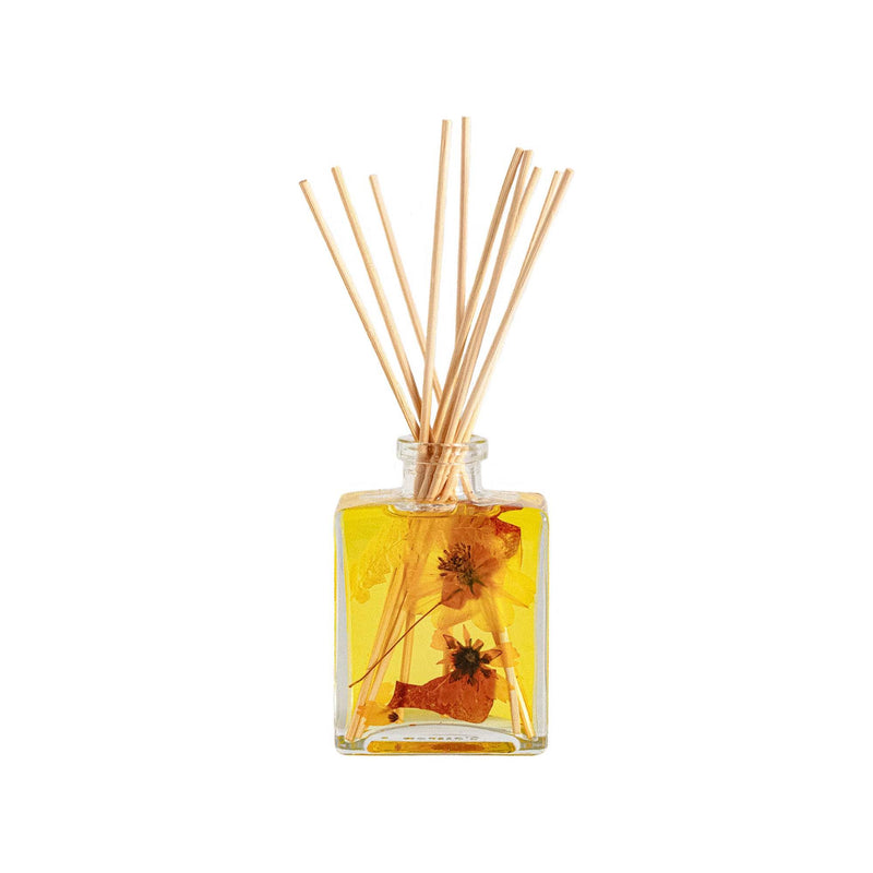 Rosy Rings Accent Botanical Reed Diffuser - Honey Tobacco 4oz Botanical Diffuser Goldenrod