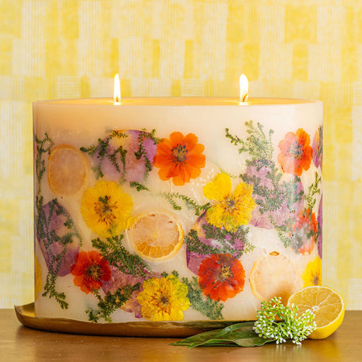 Rosy Rings Gold Centerpiece Botanical Candle Plate Candle Plate Khaki