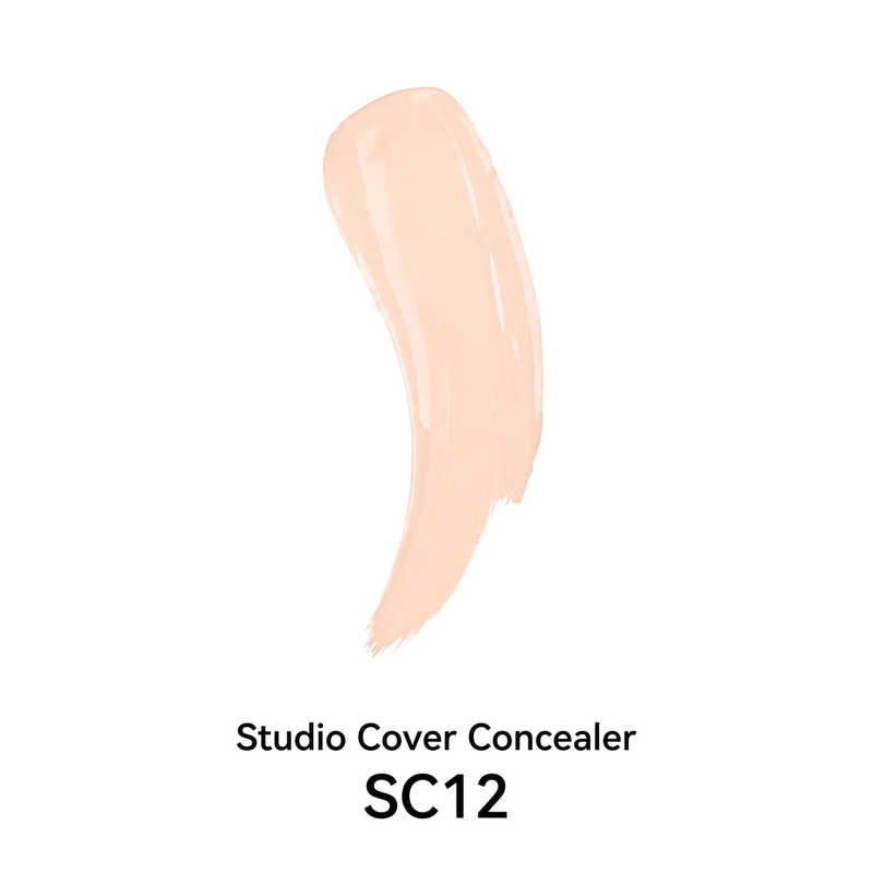 Sydoni Skincare and Beauty SYDONI STUDIO COVER SOFT MATTE LIQUID CONCEALER – Flawless Coverage, Seamless Finish 0.35 OZ. Liquid Concealer White Smoke SC12-Neutral