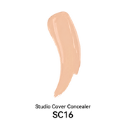 Sydoni Skincare and Beauty SYDONI STUDIO COVER SOFT MATTE LIQUID CONCEALER – Flawless Coverage, Seamless Finish 0.35 OZ. Liquid Concealer White Smoke SC16 Peach