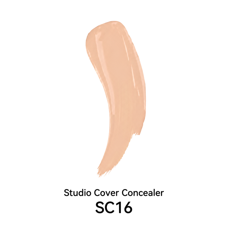 Sydoni Skincare and Beauty SYDONI STUDIO COVER SOFT MATTE LIQUID CONCEALER – Flawless Coverage, Seamless Finish 0.35 OZ. Liquid Concealer White Smoke SC16 Peach
