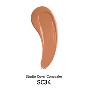 Sydoni Skincare and Beauty SYDONI STUDIO COVER SOFT MATTE LIQUID CONCEALER – Flawless Coverage, Seamless Finish 0.35 OZ. Liquid Concealer White Smoke SC34-Peach Tan