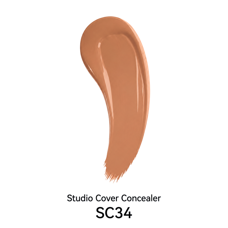 Sydoni Skincare and Beauty SYDONI STUDIO COVER SOFT MATTE LIQUID CONCEALER – Flawless Coverage, Seamless Finish 0.35 OZ. Liquid Concealer White Smoke SC34-Peach Tan