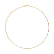 Bids.com Unisex Solid 14K Yellow Gold 2.8mm Imperial Herringbone Chain Necklace - 18" Inches Necklaces White Smoke Yellow.Gold / 18