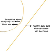 Bids.com Unisex Solid 14K Yellow Gold 2.8mm Imperial Herringbone Chain Necklace - 18" Inches Necklaces White Smoke Yellow.Gold / 18