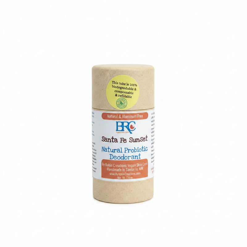By Robin Creations Natural Probiotic Deodorant Stick Deodorant & Body Care Wheat Santa Fe Sunset / 1 Full Tube