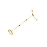 Bids.com 14K Yellow Gold 1/4 Cttw Diamond Ring and Bracelet Hand Chain (G-H Color, SI1-SI2 Clarity) - 7" Bracelets White Smoke 7 / Yellow.Gold