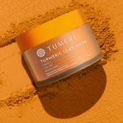 TUMERI Turmeric + Vitamin C Clay Mask Health & Beauty Goldenrod Mask Only,+ Applicator & Towel