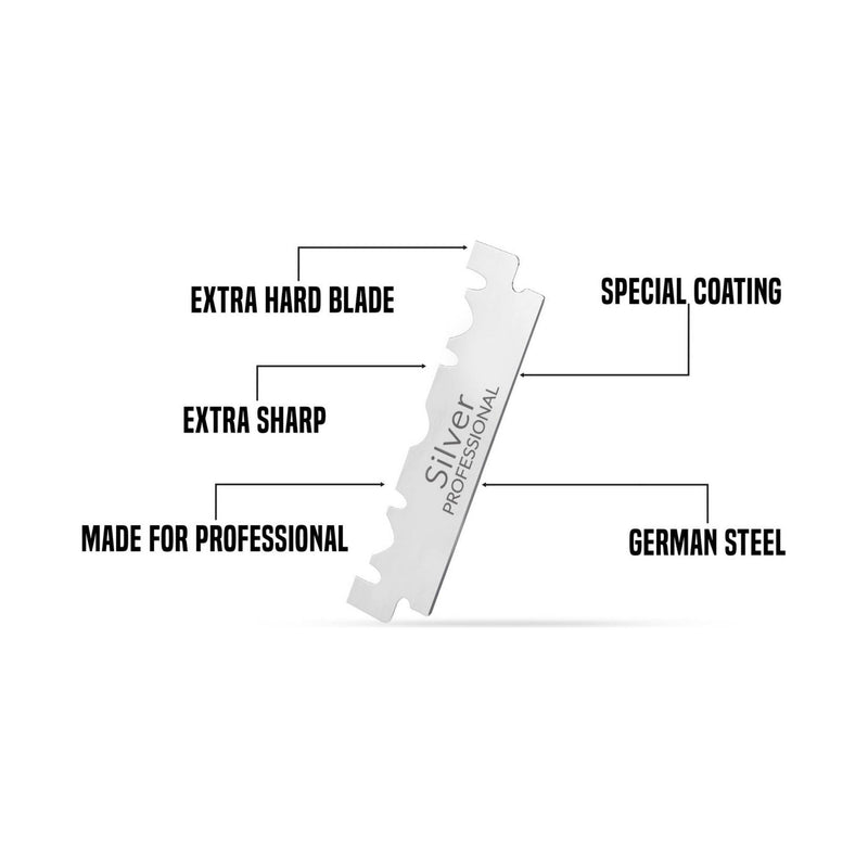 My Blades My-Blades Silver Single Edge Razor Blades 100 ct Razor Blades Black