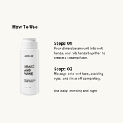 JAXON LANE Shake And Wake - Exfoliating Enzyme Powder Cleanser face wash White Smoke