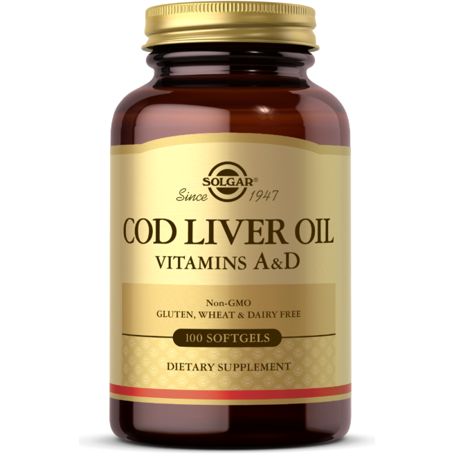 SOLGAR Solgar Norwegian Cod Liver Oil 250 Softgels - 5Oz Dietary Supplements Dark Khaki