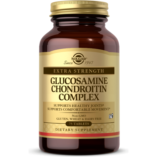 SOLGAR Solgar Glucosamine Chondroitin Complex, Extra Strength, Tablets - 75 tablets Dietary Supplements Rosy Brown