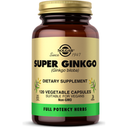 SOLGAR Solgar Super Ginkgo -- 120 Vegetable Capsules / 5 Oz Dietary Supplements Tan