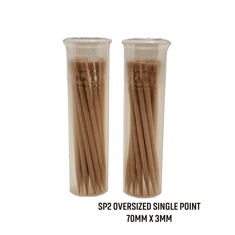 BiteMyWood 36 Qty Unflavored Birchwood Toothpicks in Plastic Tubes Toothpicks White Smoke 36qty Unflavored Oversized Single Point2