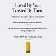 Geologie Broad-Spectrum SPF30 Face Sunscreen Full Size Bottle Lavender Travel Size / 1-Pack,75 ml / 1-Pack
