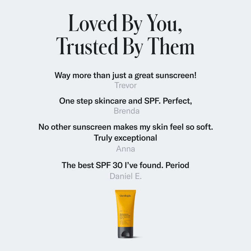 Geologie Broad-Spectrum SPF30 Face Sunscreen Full Size Bottle Lavender Travel Size / 1-Pack,75 ml / 1-Pack
