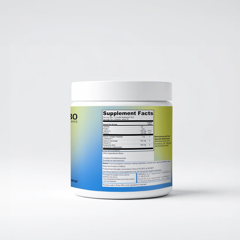 Sparkle Wellness Skin Boost Plus Marine Dietary Supplement Lavender No Flavor / 30 serves,No Flavor / 50 serves,Peach / 30 serves,Peach / 50 serves,Vanilla / 30 serves,Vanilla / 50 serves