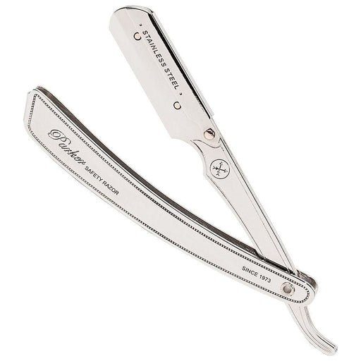 Parker Parker SRX Heavy Duty Stainless Steel Handle Clip Type Barber Straight Razor Razor Antique White