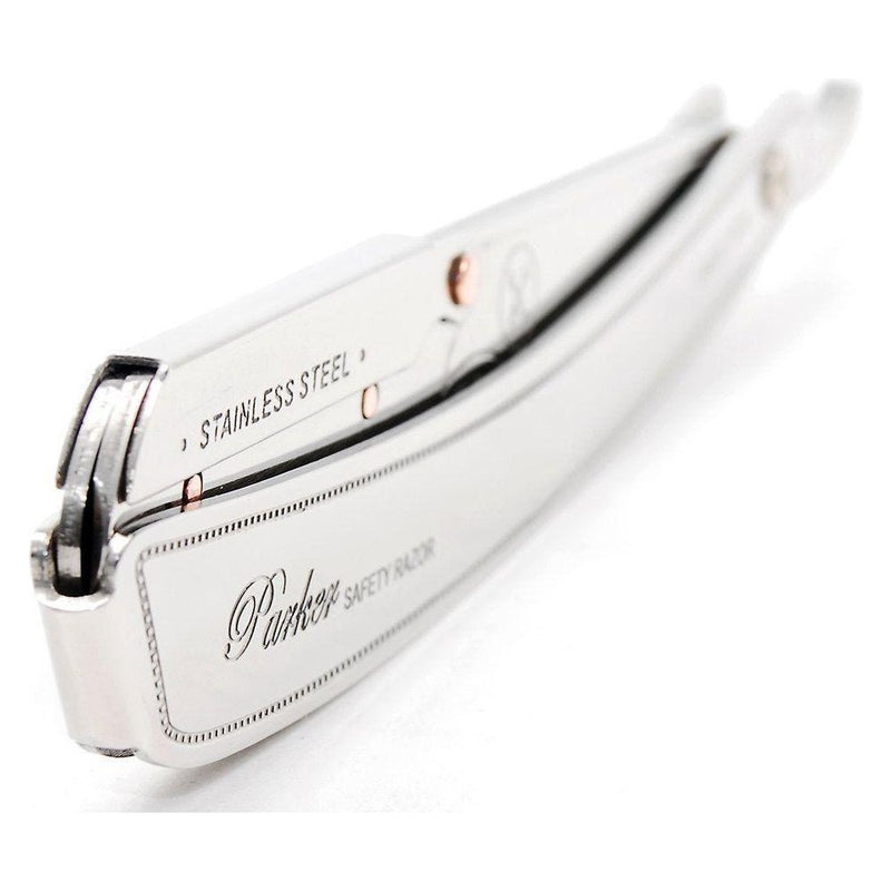 Parker Parker SRX Heavy Duty Stainless Steel Handle Clip Type Barber Straight Razor Razor Lavender