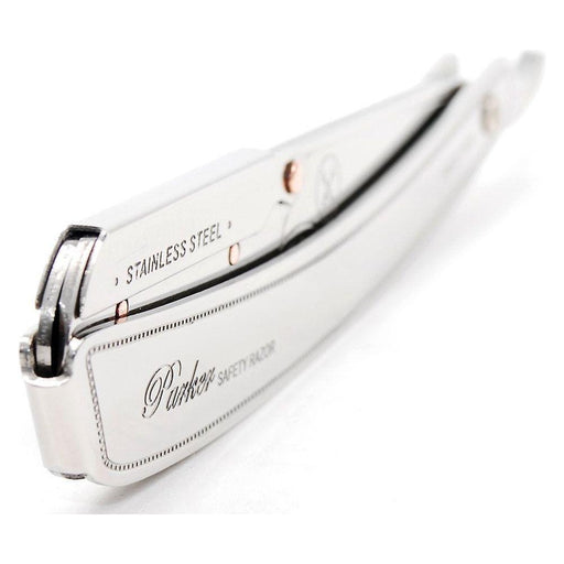 Parker Parker SRX Heavy Duty Stainless Steel Handle Clip Type Barber Straight Razor Razor Lavender