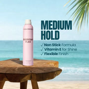 The Beachwaver Co. Everyday Flex Medium Hold Hairspray Styler Pale Turquoise Full Size (8.4oz),Travel Size (1.4oz)