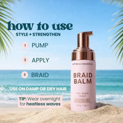 The Beachwaver Co. Braid Balm Pre-Braid Prep Hair Care Lavender
