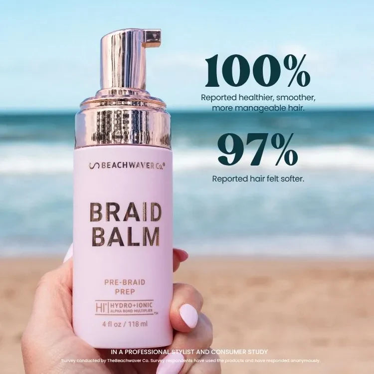 The Beachwaver Co. Braid Balm Pre-Braid Prep Hair Care Pale Turquoise