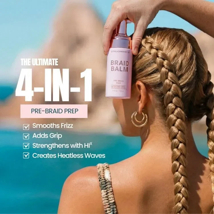 The Beachwaver Co. Braid Balm Pre-Braid Prep Hair Care Dark Cyan