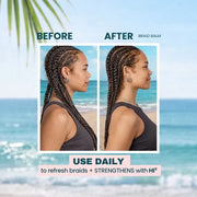 The Beachwaver Co. Braid Balm Pre-Braid Prep Hair Care Pale Turquoise
