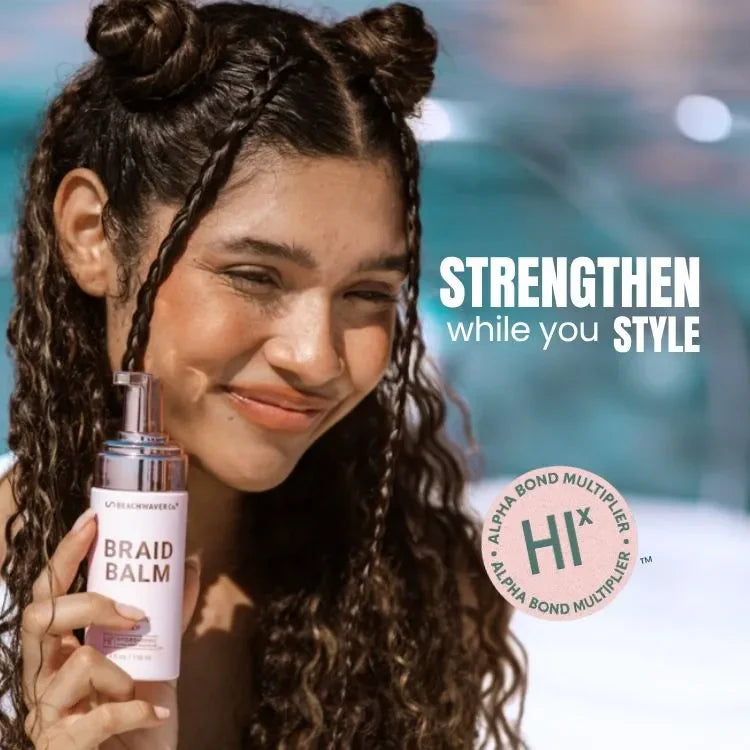 The Beachwaver Co. Braid Balm Pre-Braid Prep Hair Care Black