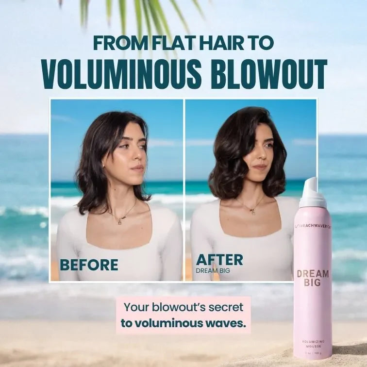 The Beachwaver Co. Dream Big Volumizing Mousse Styler Lavender Full Size (7oz),Travel Size (1.3oz)