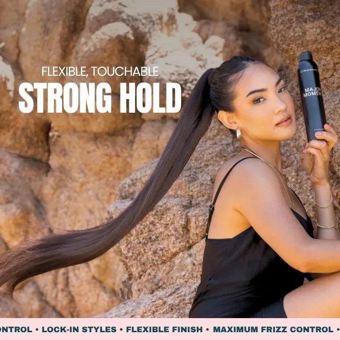 The Beachwaver Co. Major Moment Strong Hold Hairspray Hair Care Dim Gray Full SIze (8.3oz),Travel Size (1.4oz)