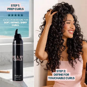 The Beachwaver Co. Me & My Curls Creamy Curl Mousse Hair Care Black Full Size (7oz),Travel Size (1.3oz)