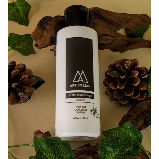 Artius Man Logger Beard Conditioner – Spruce, Sage & Forest Woods (4 oz) Beard Conditioner Black