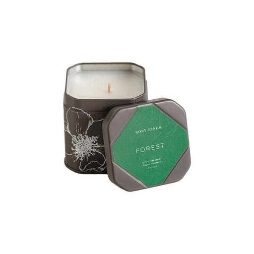 Rosy Rings Accent Tin Candle - Forest Signature Tin Candle Dim Gray