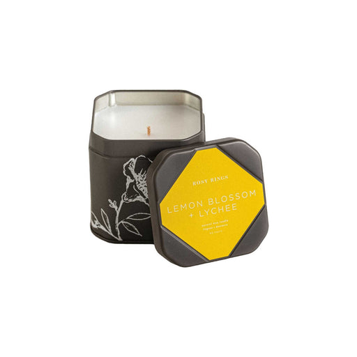 Rosy Rings Accent Tin Candle - Lemon Blossom Signature Tin Candle Dark Slate Gray