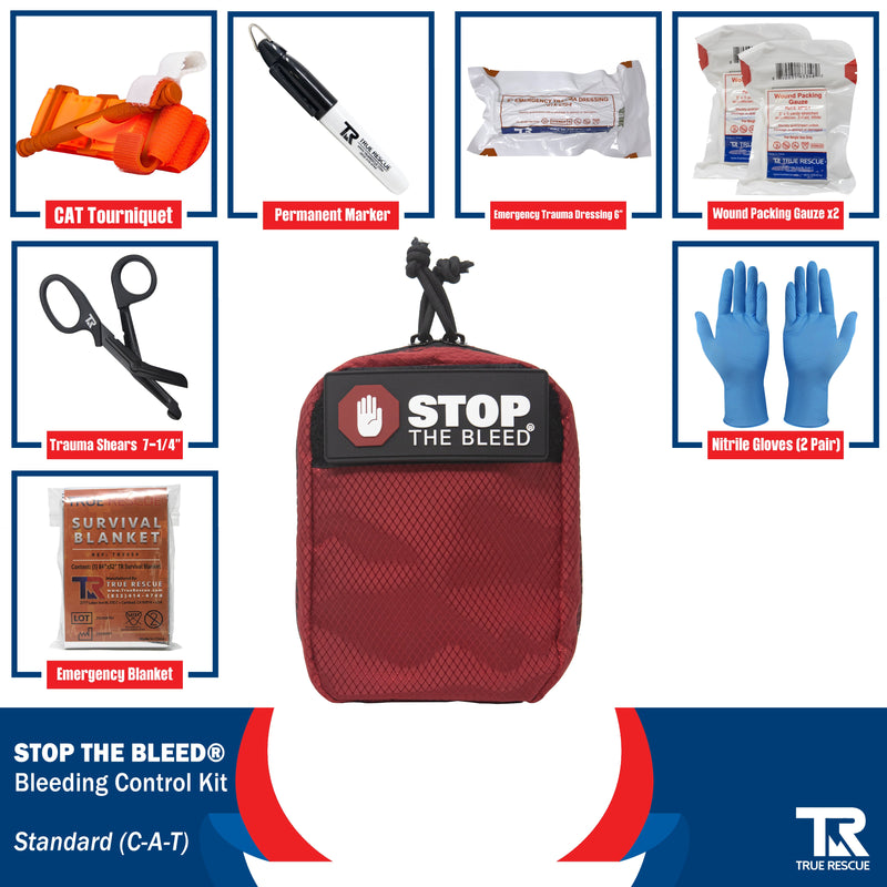 True Rescue STOP THE BLEED Kit Bleeding Control Kit Dark Slate Gray Standard (C-A-T® Gen 7) / Orange