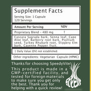 SpeedyVite® Colon Cleaner (Max Strength) Turkey Rhubarb — 120 Veg Caps | Supports Bowel Function* | SpeedyVite® - FREE EXPEDITED Veg Capsules White Smoke 1x 120 Caps,CASE OF 6x 120 Veg caps