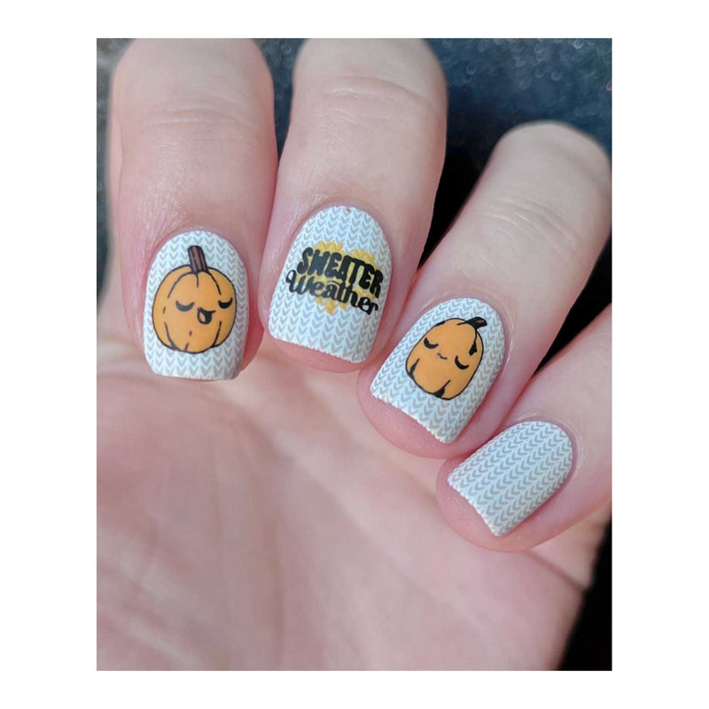 UberChic Beauty Sweater Weather Stamping Plate Rosy Brown