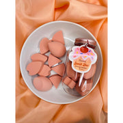 Prolux Cosmetics Sweet Shop Makeup Sponges 10pcs Set Makeup Sponges Dark Salmon