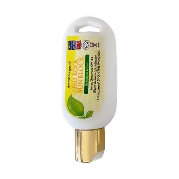3rd Rock Essentials Mini Sunscreen 1.7 oz. SIZE! - 3rd Rock Sunblock® Sunscreen Lotion - Aromatherapeutic - Zinc Oxide 35 SPF All Natural SunBlock Light Gray 1 pack