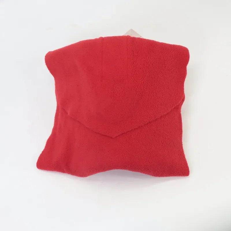 SmartPursue™ Memory Foam Travel Pillow for Sleeping Neck Pillows Lavender Latex Upgraded Red