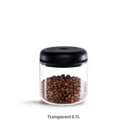 SmartPursue™ Fellow Atmos Airtight Coffee Bean Storage Jar Tank Kitchen Utensils White Smoke Transparent 0.7L