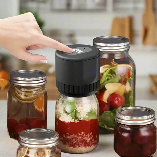 SmartPursue™ Vacuum Sealing Machine Mason Jar Vacuum Sealer Electric Vacuum Sealing Machine Kit Gray White