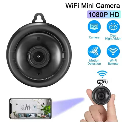 SmartPursue™ Mini WiFi Indoor Security Camera Mini Camera White Smoke With 16G Card,With 32G Card,With 64G Card,With 128G Card,ONLY Camera