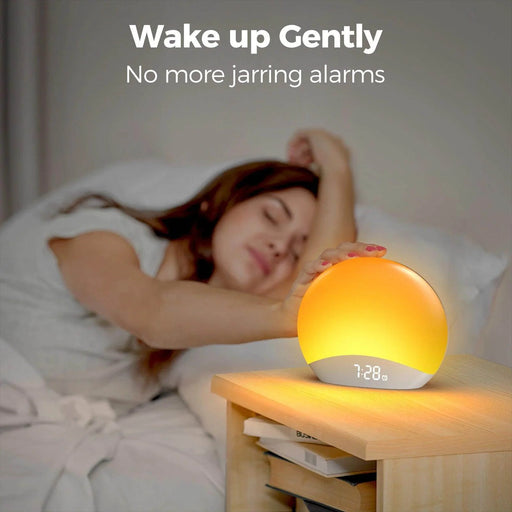 SmartPursue™ Sunrise Alarm Clock Alarm Clocks Slate Gray American,British,Australian,European