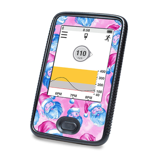 Peelz Santa Sticker for DEXCOM G6 Touchscreen Receiver Peelz/Stickers White Smoke