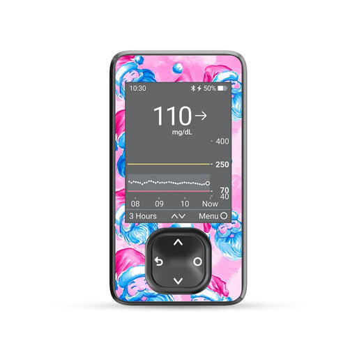 Peelz Santa Sticker for DEXCOM G7 and G6 Touchscreen Receiver Sticker Peelz/Stickers Dim Gray